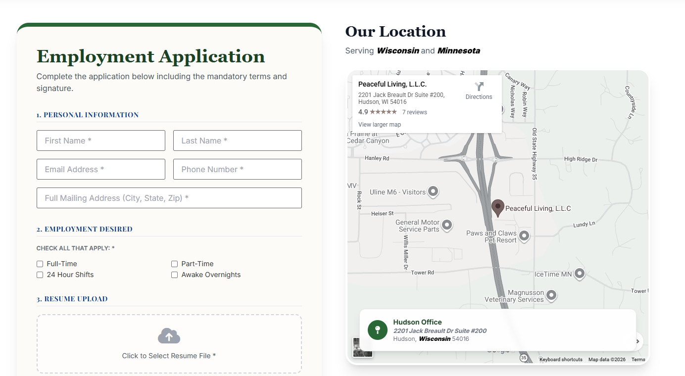 Peaceful Living Care