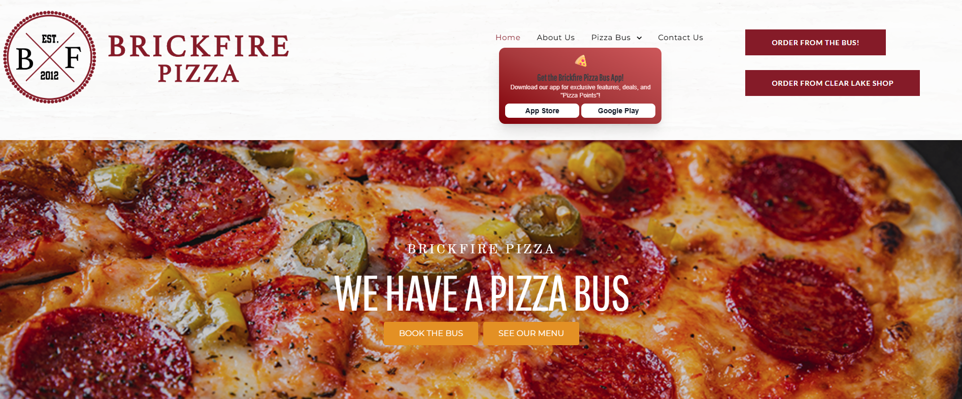 Brick Fire Pizza Bus