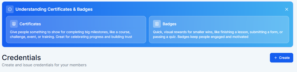 Badges and Certifications